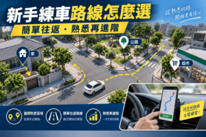 新手開車路線完整攻略：克服上路恐懼，安全自信駕駛！