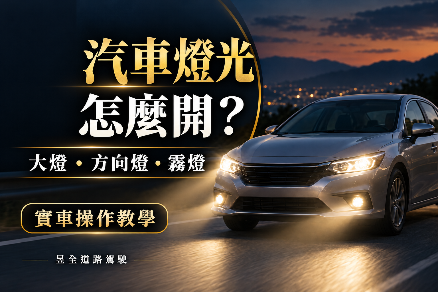汽車燈光怎麼開?6 種車燈用法與實車操作教學 汽車燈光怎麼開?6 種車燈用法與實車操作教學